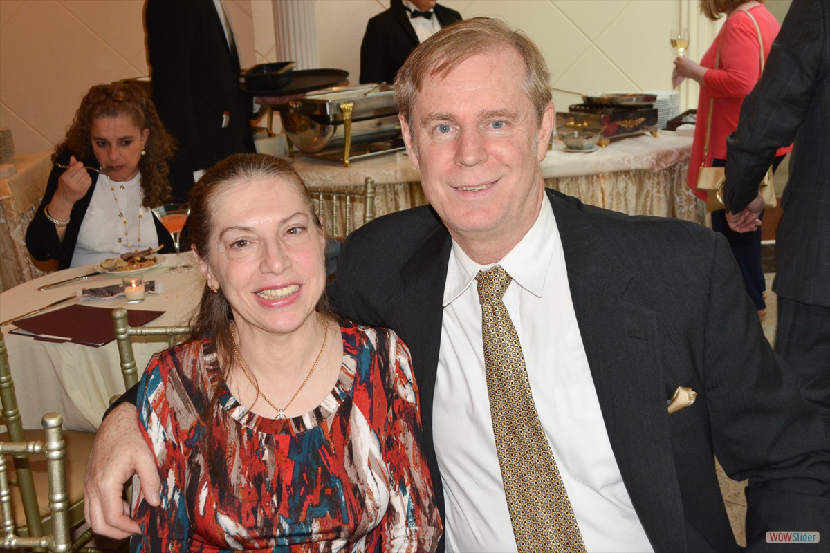 Past President Andriette Matthews with husband Paul.