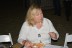 Past Chapter President Maureen Kaleena enjoys fine appetizers at the reception.