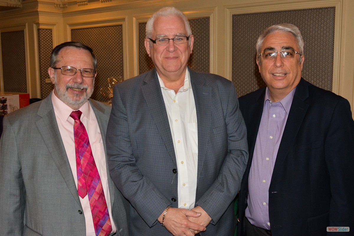 Past Chapter Presidents: (l.-r.) Nelson Fiordalisi, Steve Duess and Fred Viaud