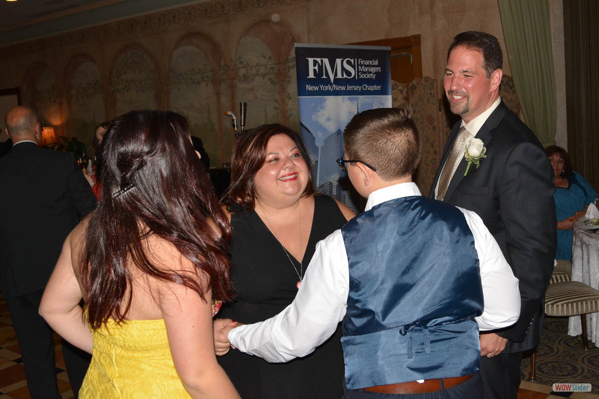The Zerilli family celebrates the evening together on the dance floor.