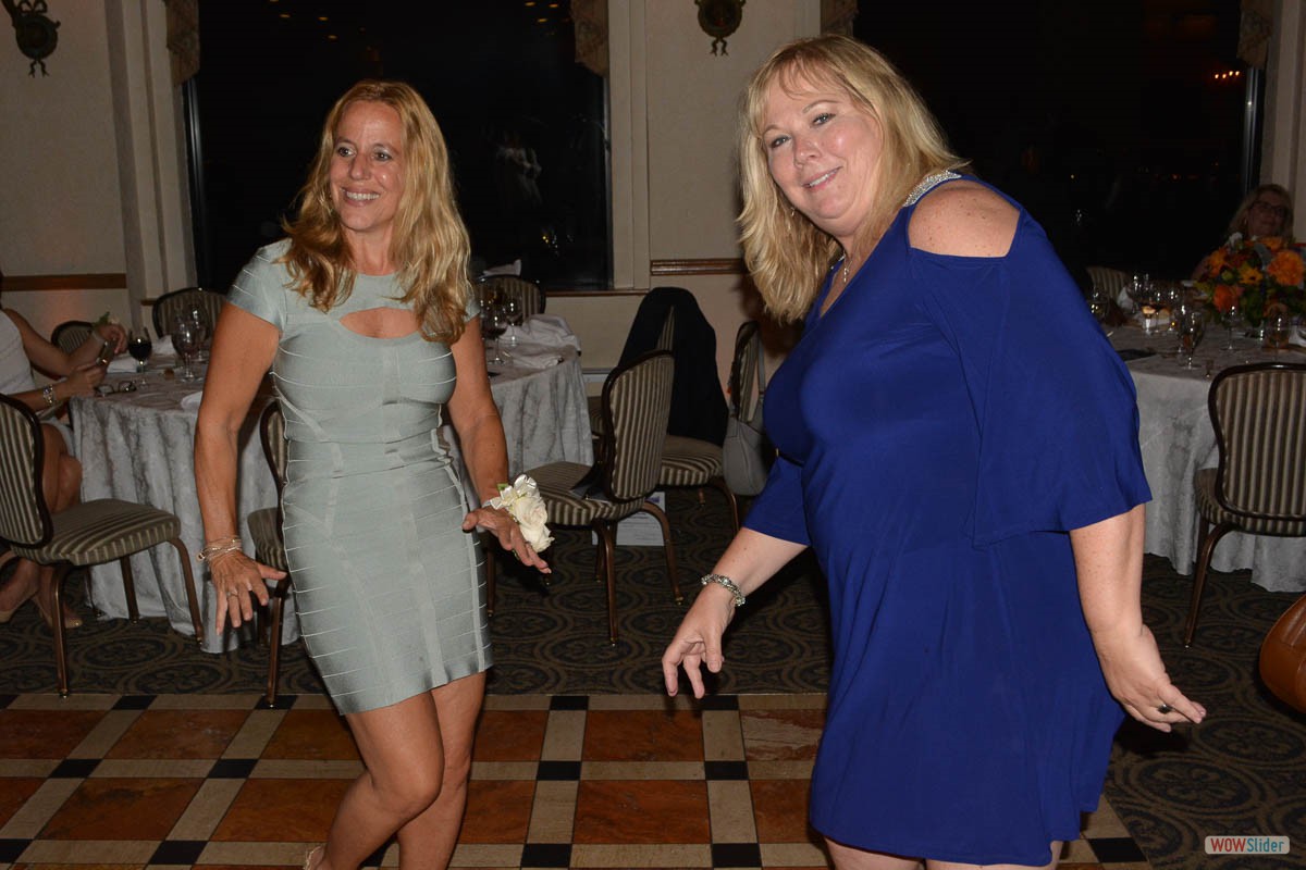 Amy Wheatley and Maureen Kalena enjoy a dance!