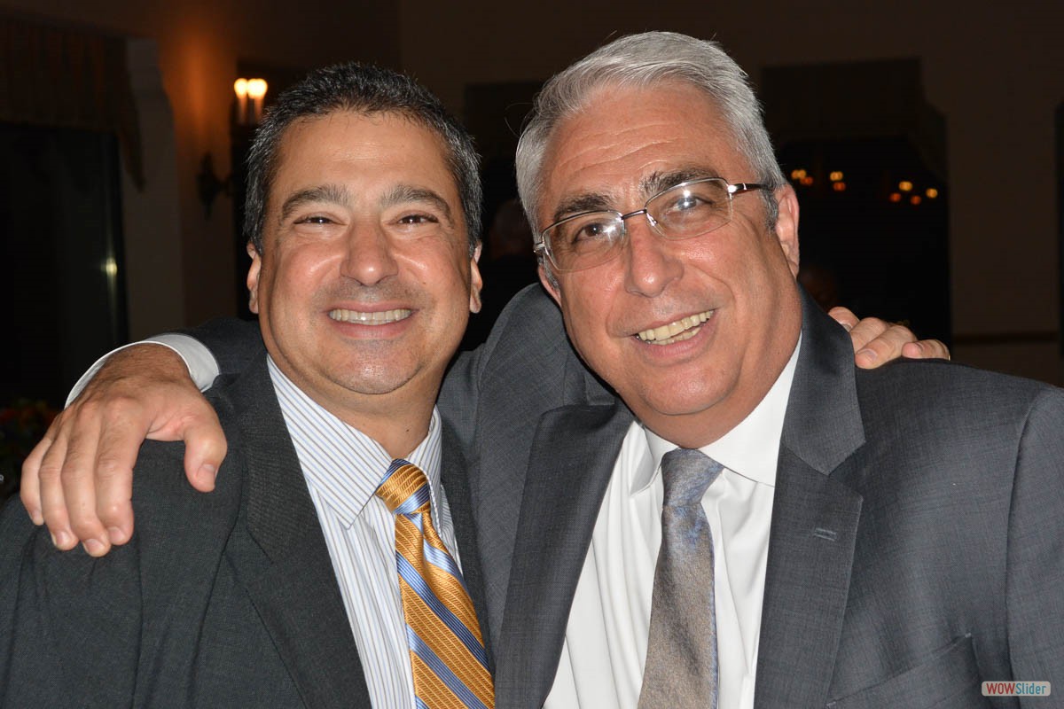 Chapter Past Presidents Steve Fusco (l.) and Fred Viaud enjoy the dance action from the 'sidelines'!