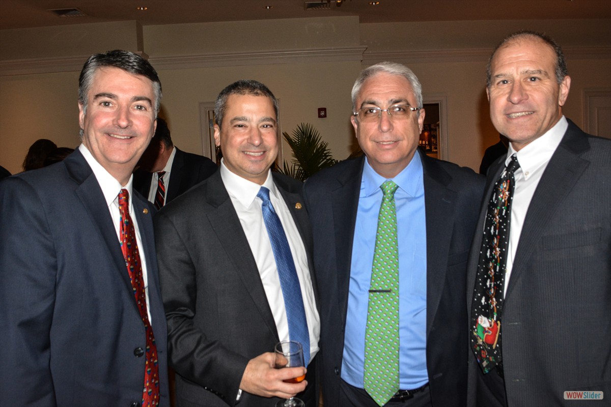 Chapter Past Presidents (l.-r.) Robert Currie, Steve Fusco, Fred Viaud and Joe Coccaro