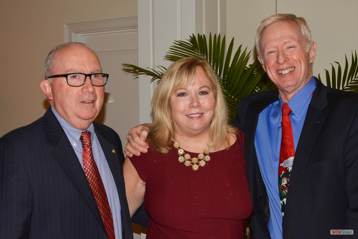 Chapter Past Presidents (l.-r.) Bill Rice, Maureen Kalena and Kevin O'Connell