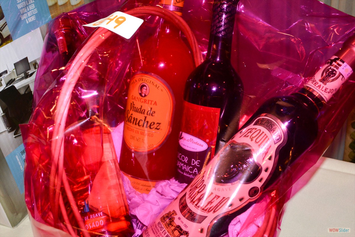 Valued prize: Wine, sangria and tequilla!