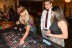 Chapter Treasurer Amy Wheatley (c.) places a sure bet at the roulette table.