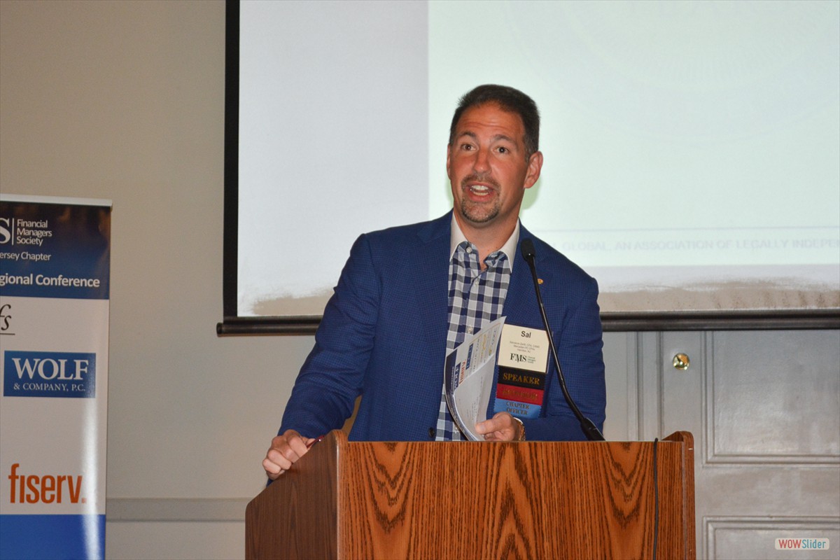 Immediate Past Chapter President Sal Zerilli welcomes attendees to the 2019 East Coast Regional Conference.