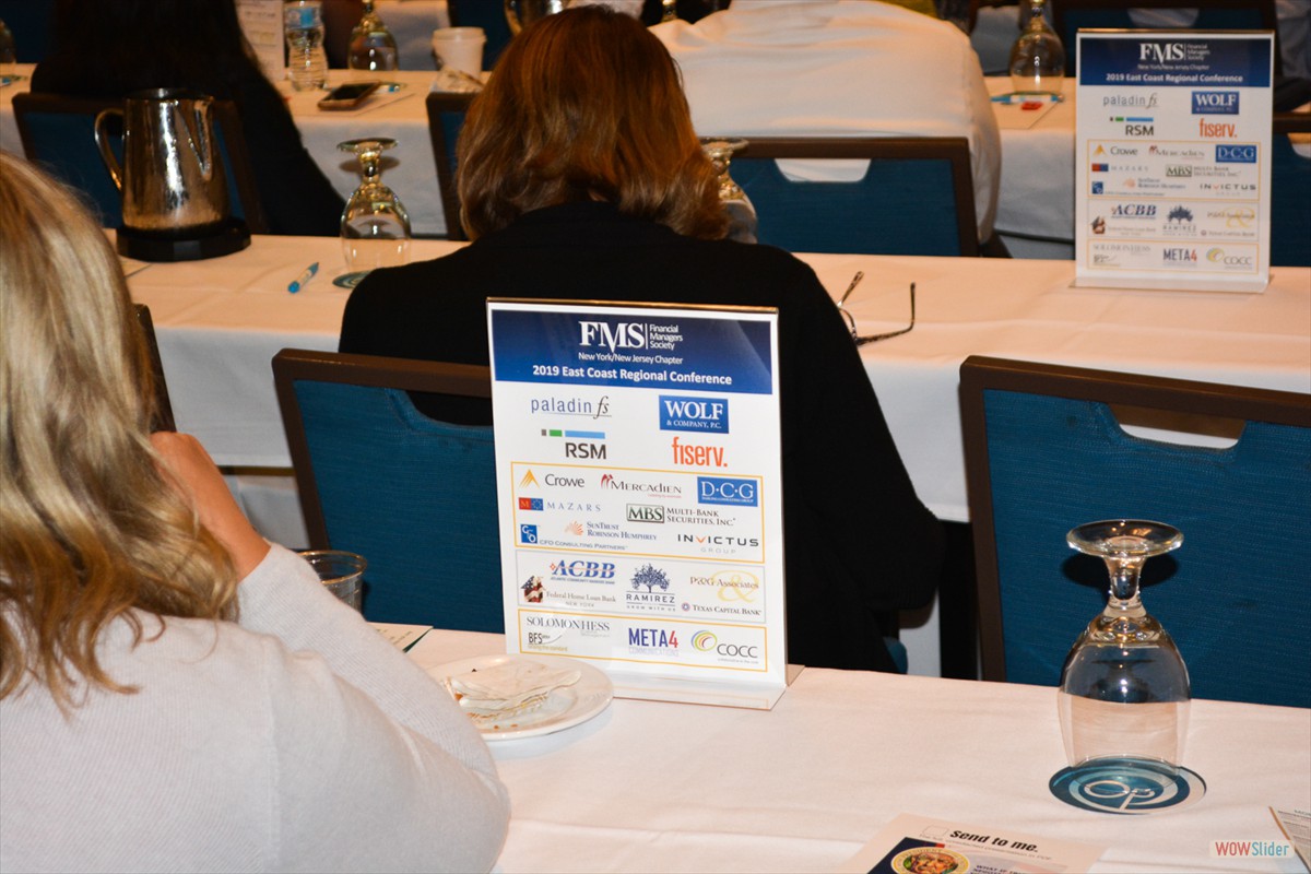 Each sponsor was displayed on table signs provided by Meta4 Communications.