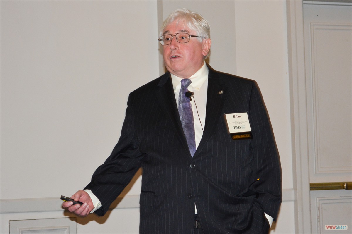 Brian Jones from the FHLBNY presented the latest economic developments and strategies.